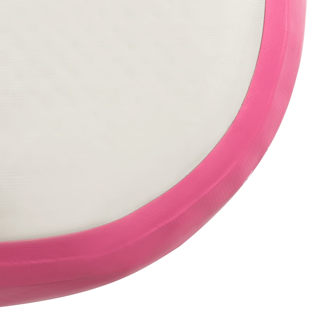 Gymnastiekmat met pomp opblaasbaar 800x100x20 cm PVC roze is nu te koop bij PeponiXL, paradijselijk wonen!