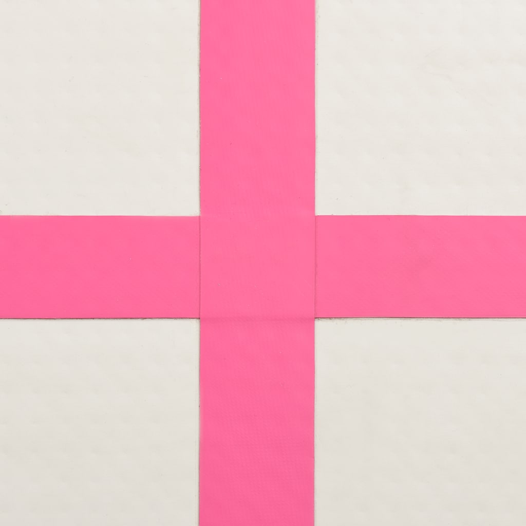 Gymnastiekmat met pomp opblaasbaar 200x200x10 cm PVC roze is nu te koop bij PeponiXL, paradijselijk wonen!