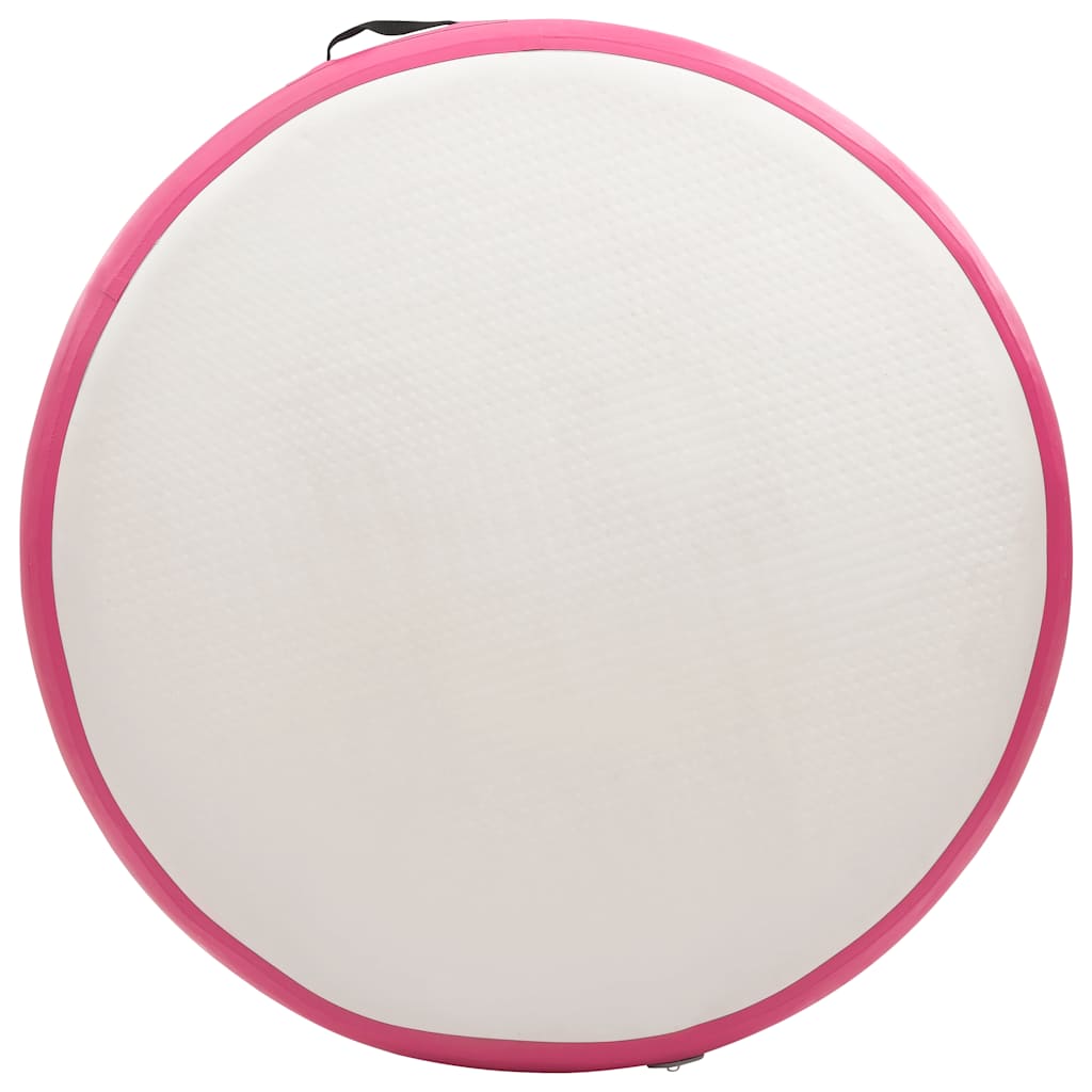 Gymnastiekmat met pomp opblaasbaar 100x100x10 cm PVC roze is nu te koop bij PeponiXL, paradijselijk wonen!