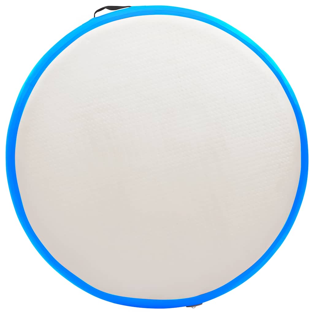 Gymnastiekmat met pomp opblaasbaar 100x100x10 cm PVC blauw is nu te koop bij PeponiXL, paradijselijk wonen!