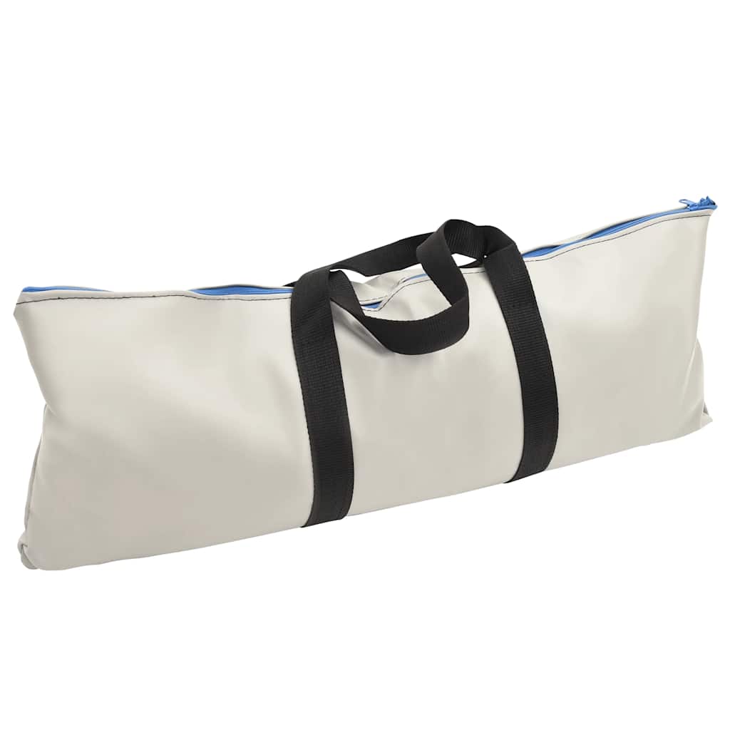 Gymnastiekmat met pomp opblaasbaar 100x100x10 cm PVC blauw is nu te koop bij PeponiXL, paradijselijk wonen!