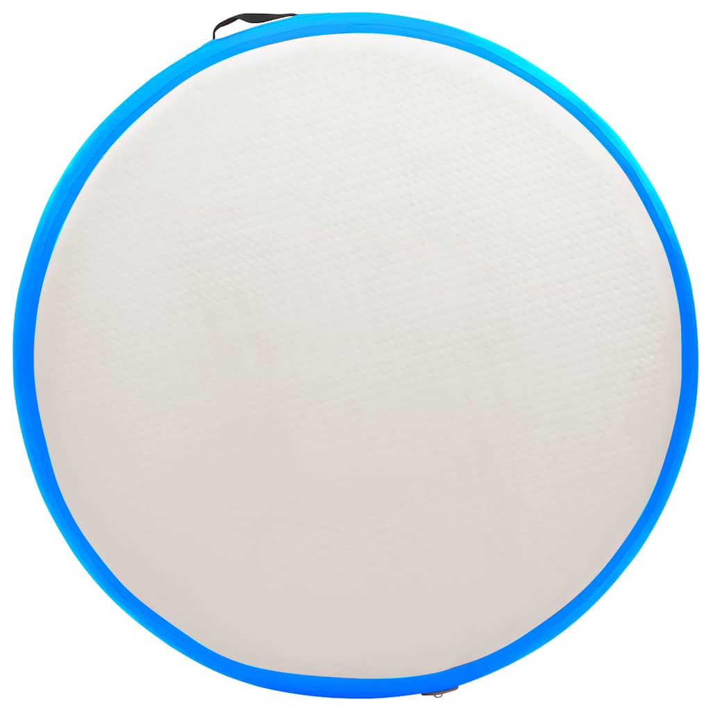 Gymnastiekmat met pomp opblaasbaar 100x100x15 cm PVC blauw is nu te koop bij PeponiXL, paradijselijk wonen!