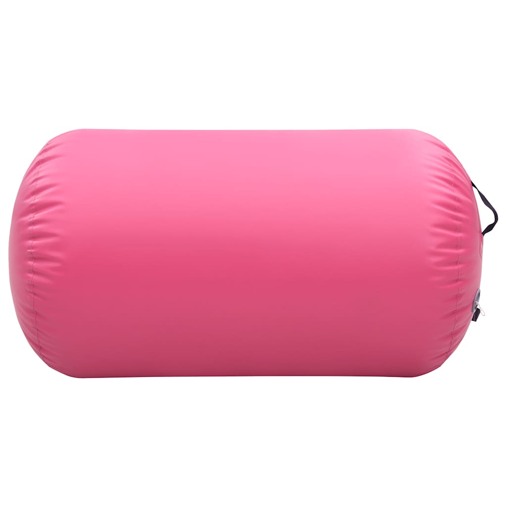 Gymnastiekrol met pomp opblaasbaar 100x60 cm PVC roze is nu te koop bij PeponiXL, paradijselijk wonen!