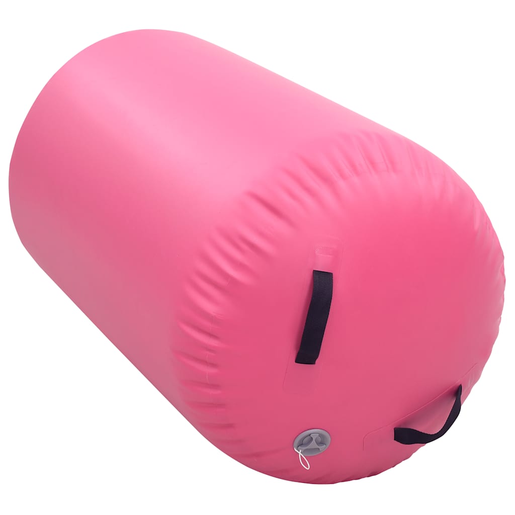 Gymnastiekrol met pomp opblaasbaar 100x60 cm PVC roze is nu te koop bij PeponiXL, paradijselijk wonen!