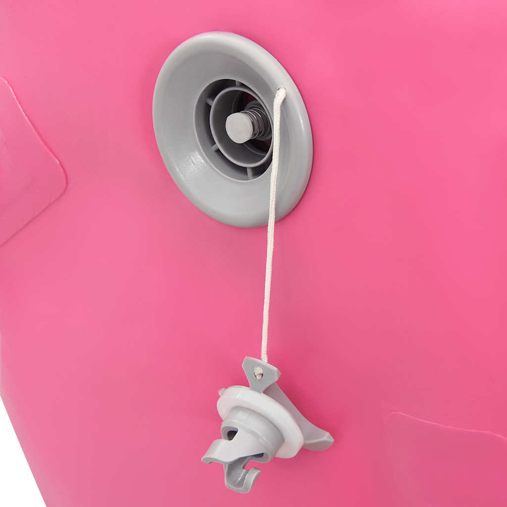 Gymnastiekrol met pomp opblaasbaar 100x60 cm PVC roze is nu te koop bij PeponiXL, paradijselijk wonen!