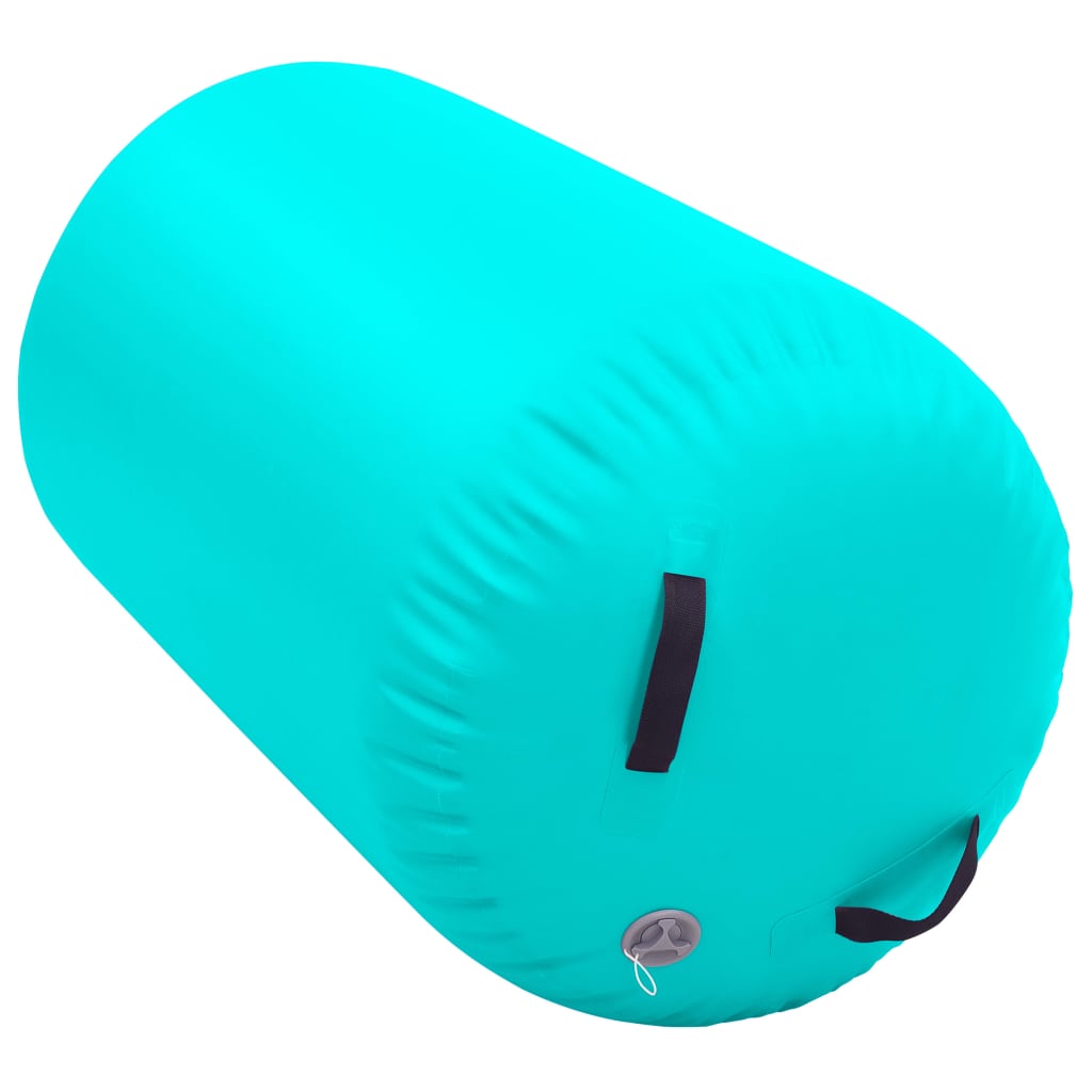 Gymnastiekrol met pomp opblaasbaar 100x60 cm PVC groen is nu te koop bij PeponiXL, paradijselijk wonen!