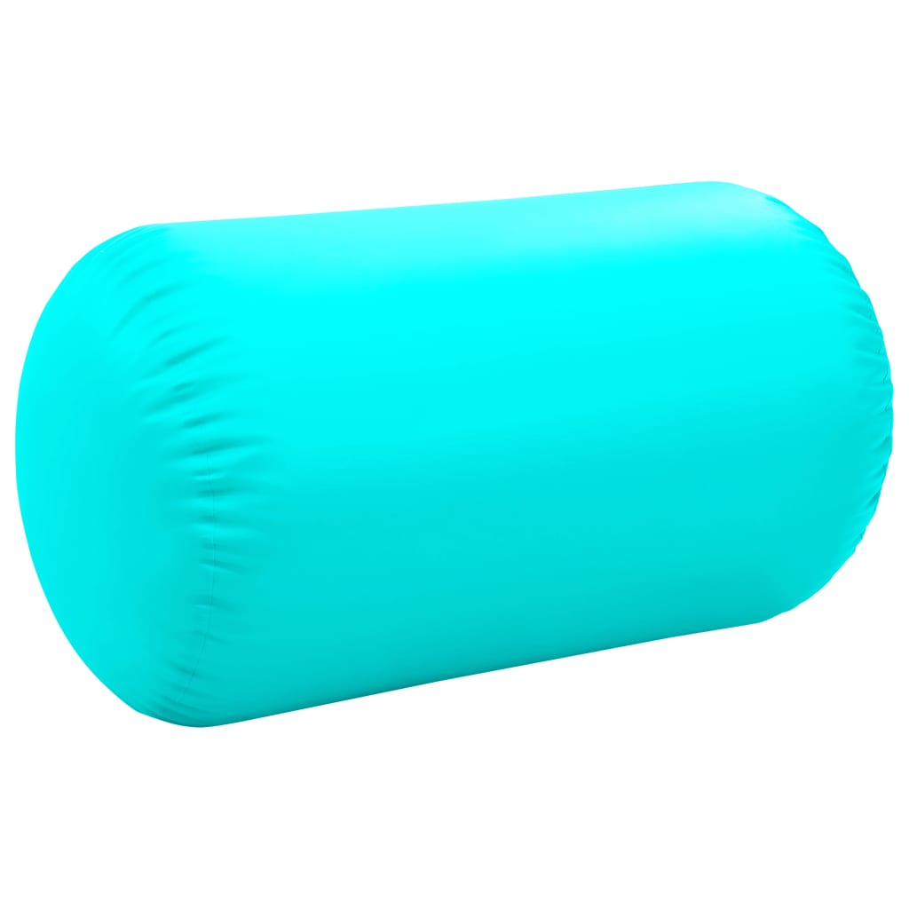 Gymnastiekrol met pomp opblaasbaar 100x60 cm PVC groen is nu te koop bij PeponiXL, paradijselijk wonen!
