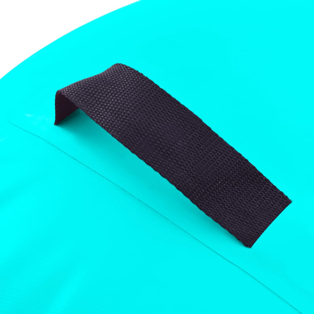 Gymnastiekrol met pomp opblaasbaar 100x60 cm PVC groen is nu te koop bij PeponiXL, paradijselijk wonen!