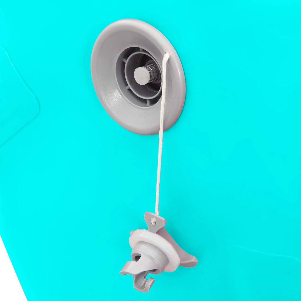Gymnastiekrol met pomp opblaasbaar 100x60 cm PVC groen is nu te koop bij PeponiXL, paradijselijk wonen!