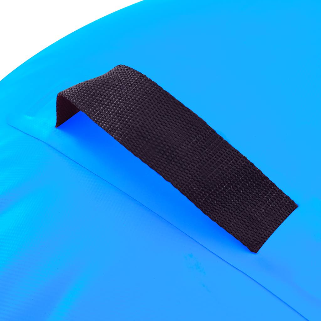 Gymnastiekrol met pomp opblaasbaar 100x60 cm PVC blauw is nu te koop bij PeponiXL, paradijselijk wonen!