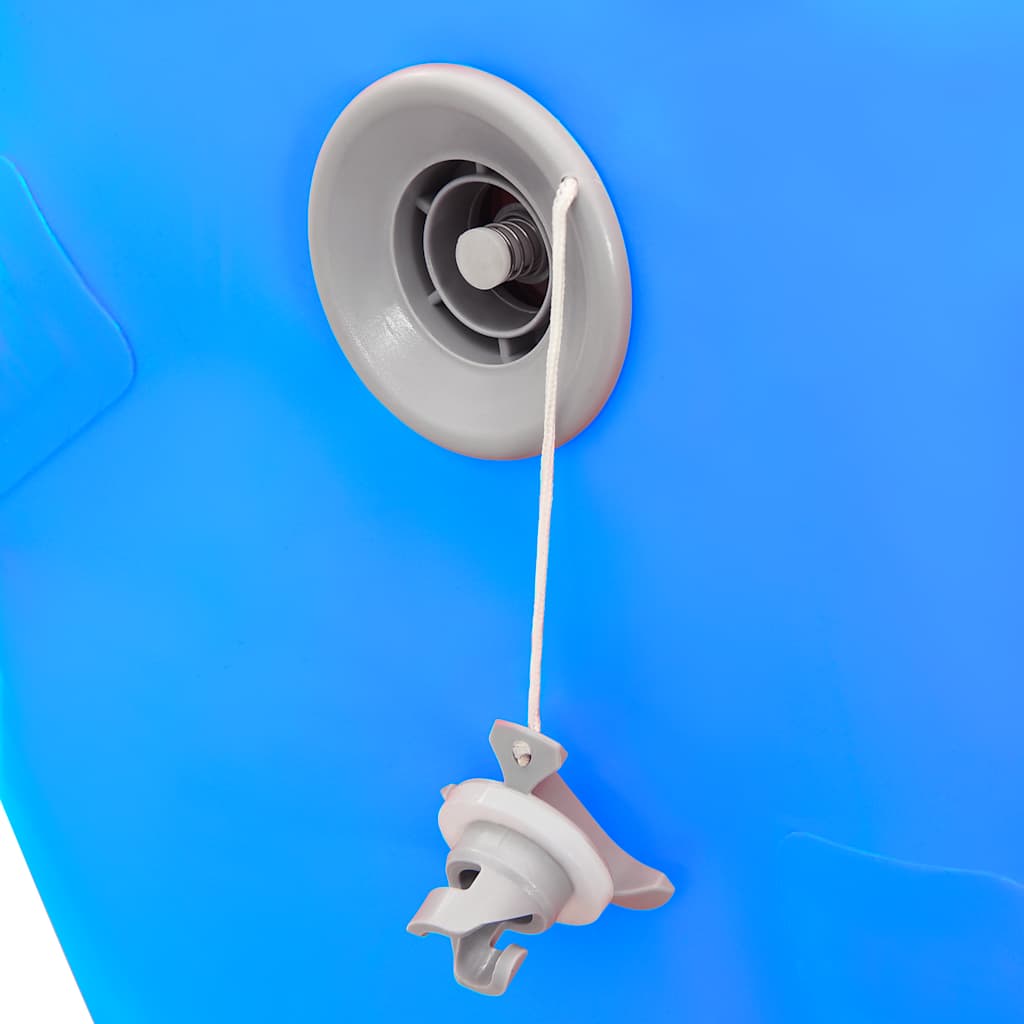 Gymnastiekrol met pomp opblaasbaar 100x60 cm PVC blauw is nu te koop bij PeponiXL, paradijselijk wonen!