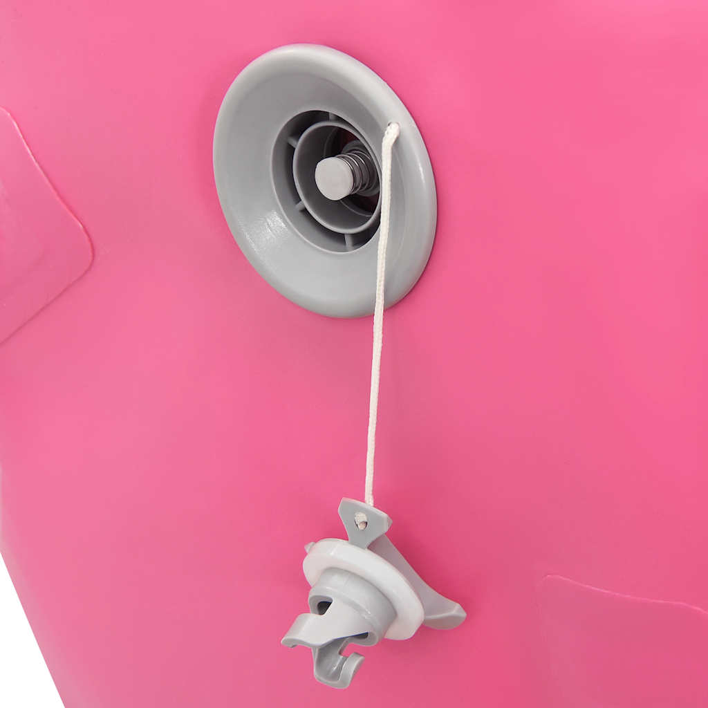 Gymnastiekrol met pomp opblaasbaar 120x75 cm PVC roze is nu te koop bij PeponiXL, paradijselijk wonen!