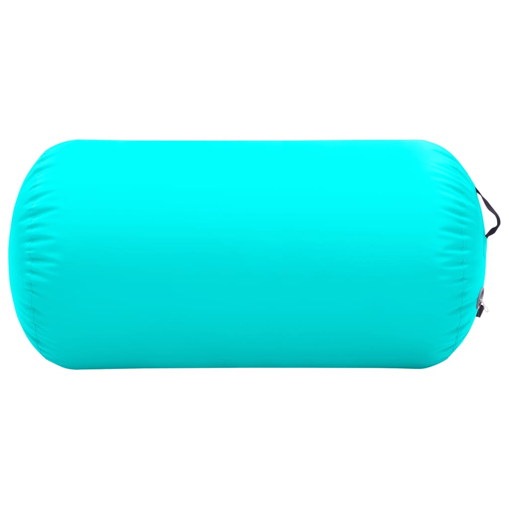 Gymnastiekrol met pomp opblaasbaar 120x75 cm PVC groen is nu te koop bij PeponiXL, paradijselijk wonen!
