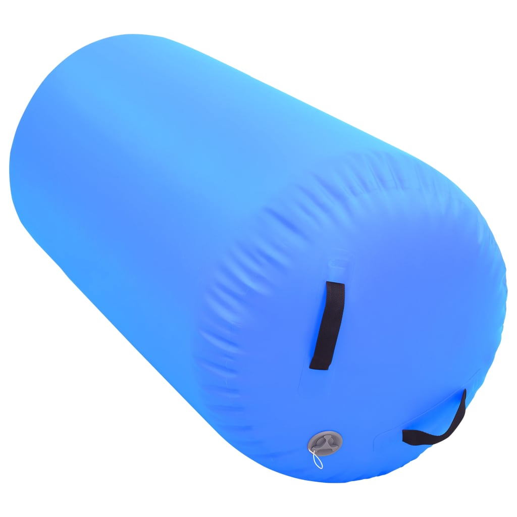 Gymnastiekrol met pomp opblaasbaar 120x75 cm PVC blauw is nu te koop bij PeponiXL, paradijselijk wonen!
