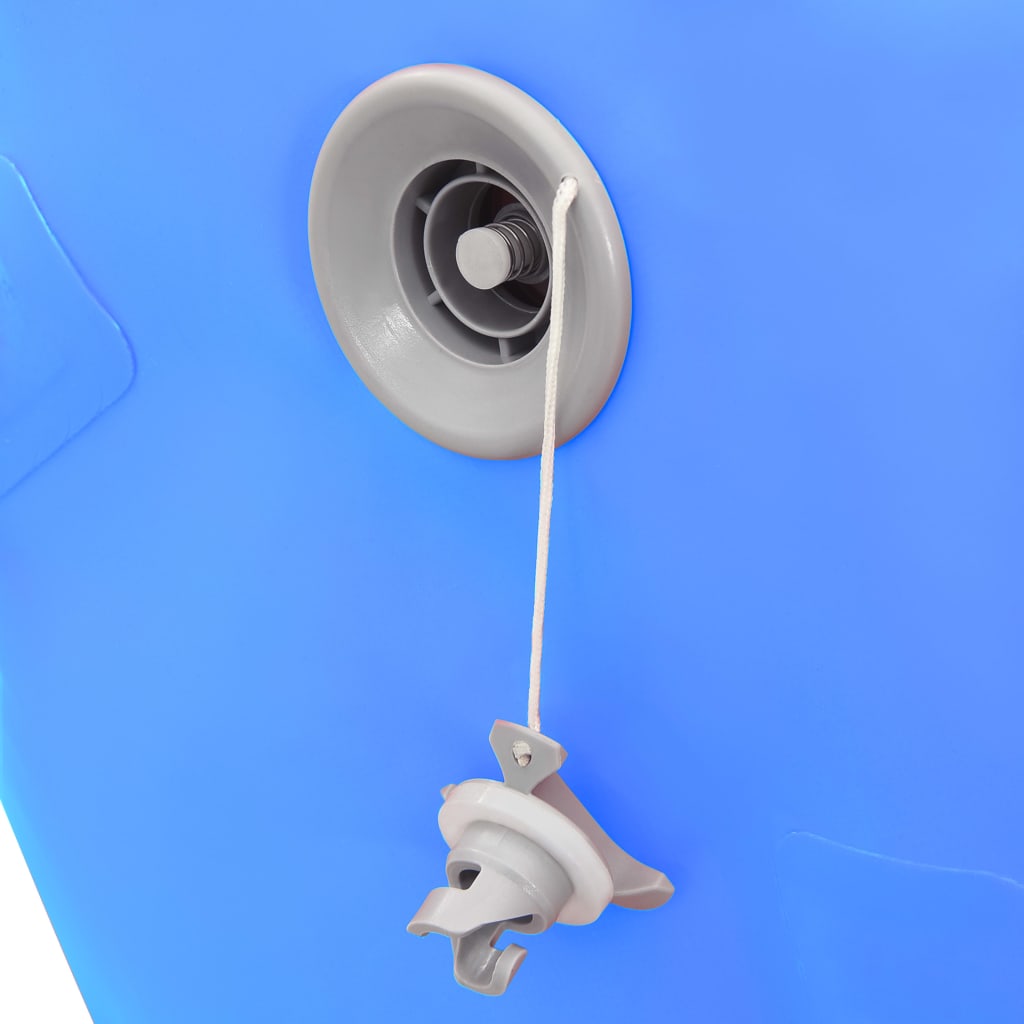 Gymnastiekrol met pomp opblaasbaar 120x75 cm PVC blauw is nu te koop bij PeponiXL, paradijselijk wonen!