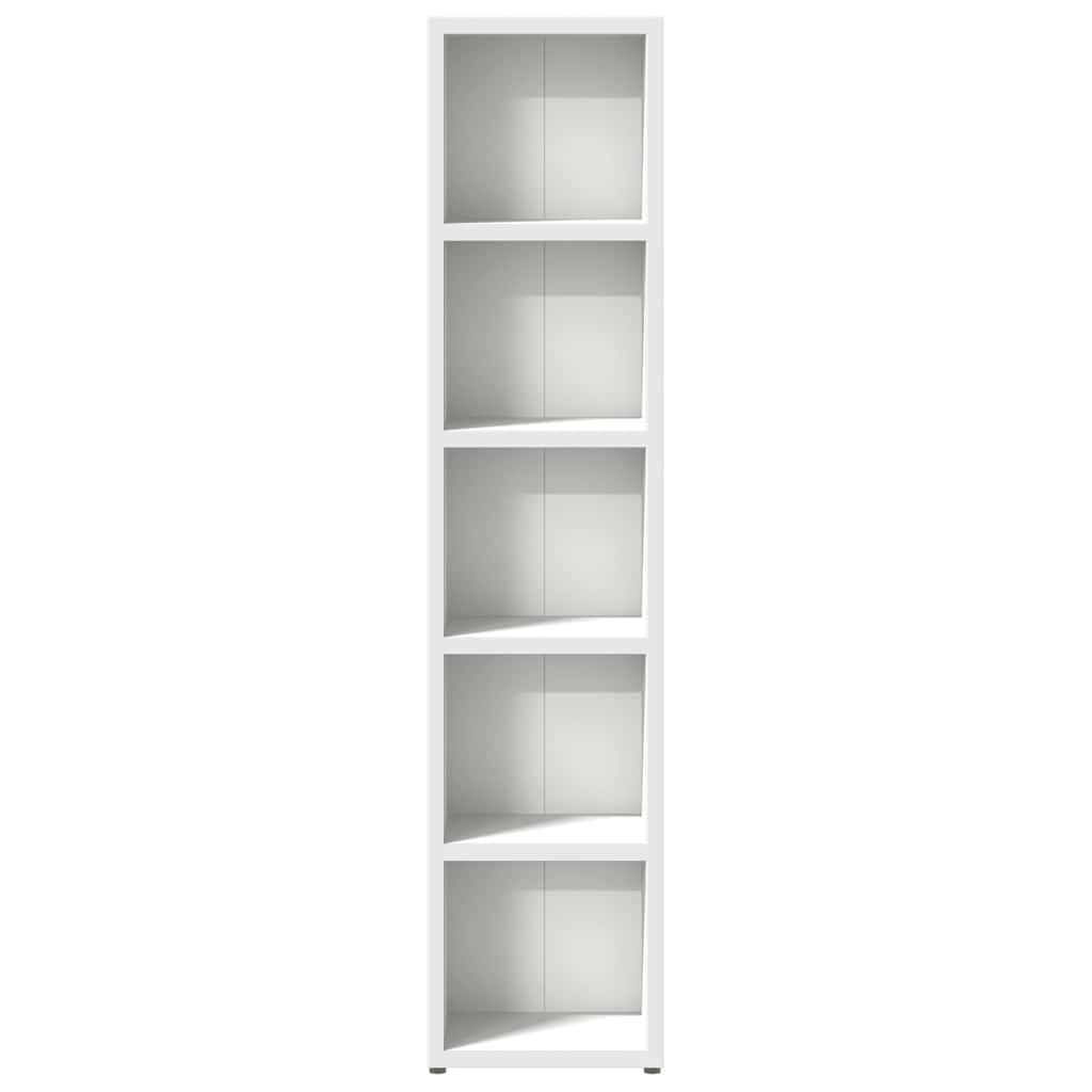 Cd-kasten 2 st 21x16x93,5 bewerkt hout wit is nu te koop bij PeponiXL, paradijselijk wonen!