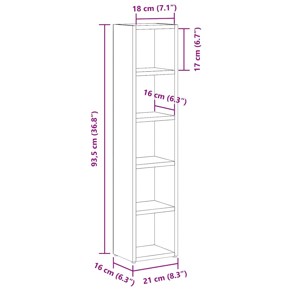 Cd-kasten 2 st 21x16x93,5 spaanplaat zwart is nu te koop bij PeponiXL, paradijselijk wonen!