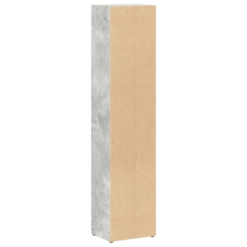 Cd-kasten 2 st 21x16x93,5 spaanplaat betongrijs is nu te koop bij PeponiXL, paradijselijk wonen!