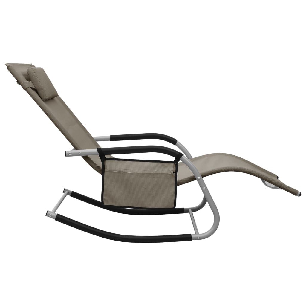 Ligbedden 2 st textileen taupe en grijs is nu te koop bij PeponiXL, paradijselijk wonen!