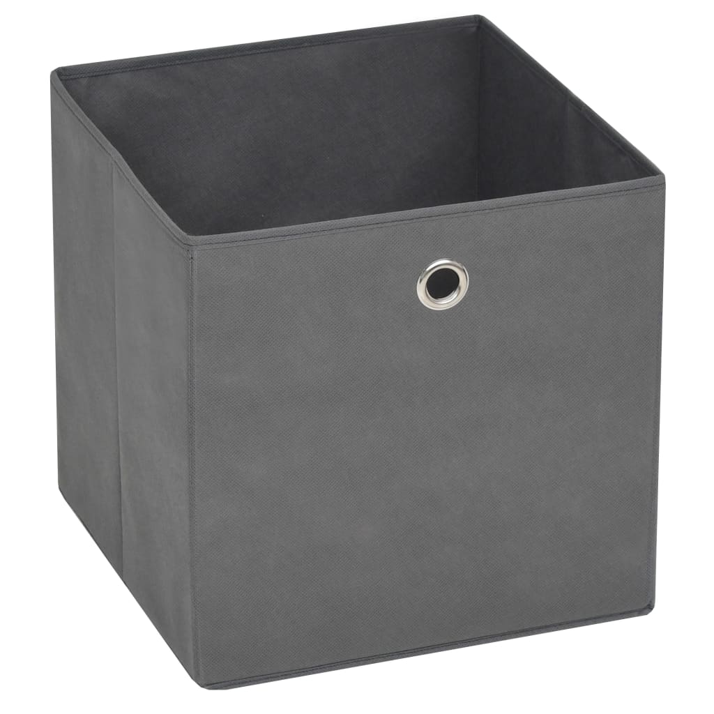 Opbergboxen 10 st 28x28x28 cm nonwoven stof grijs is nu te koop bij PeponiXL, paradijselijk wonen!