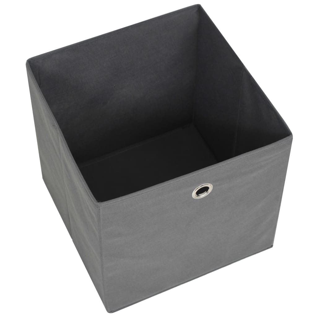 Opbergboxen 10 st 28x28x28 cm nonwoven stof grijs is nu te koop bij PeponiXL, paradijselijk wonen!