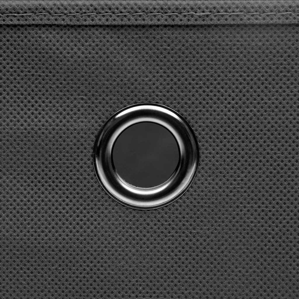 Opbergboxen met deksel 10 st 28x28x28 cm grijs is nu te koop bij PeponiXL, paradijselijk wonen!