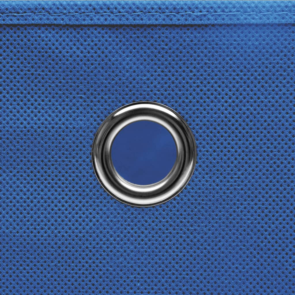 Opbergboxen 4 st 28x28x28 cm nonwoven stof blauw is nu te koop bij PeponiXL, paradijselijk wonen!