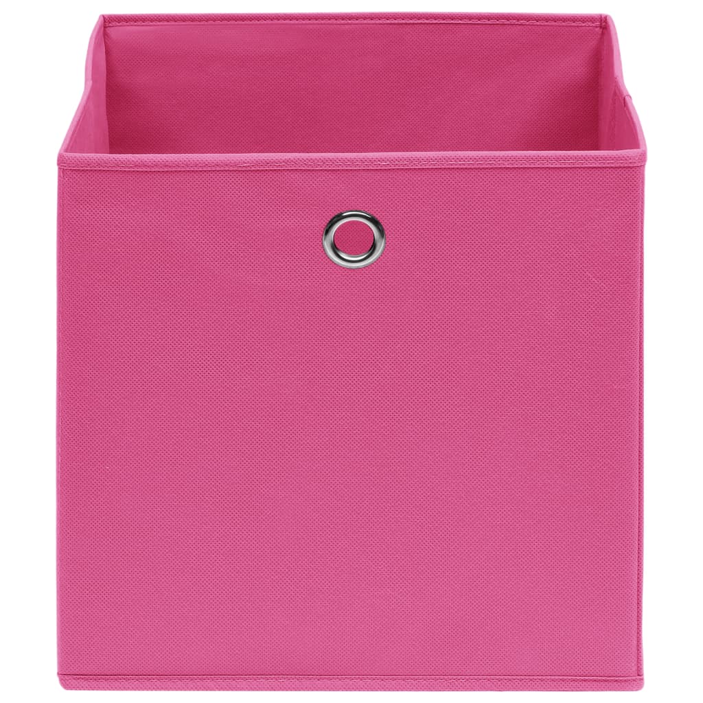 Opbergboxen 4 st 28x28x28 cm nonwoven stof roze is nu te koop bij PeponiXL, paradijselijk wonen!