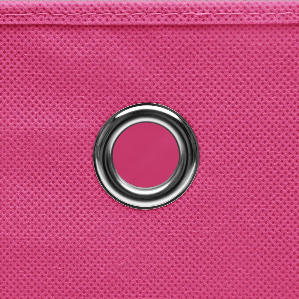 Opbergboxen 4 st 28x28x28 cm nonwoven stof roze is nu te koop bij PeponiXL, paradijselijk wonen!