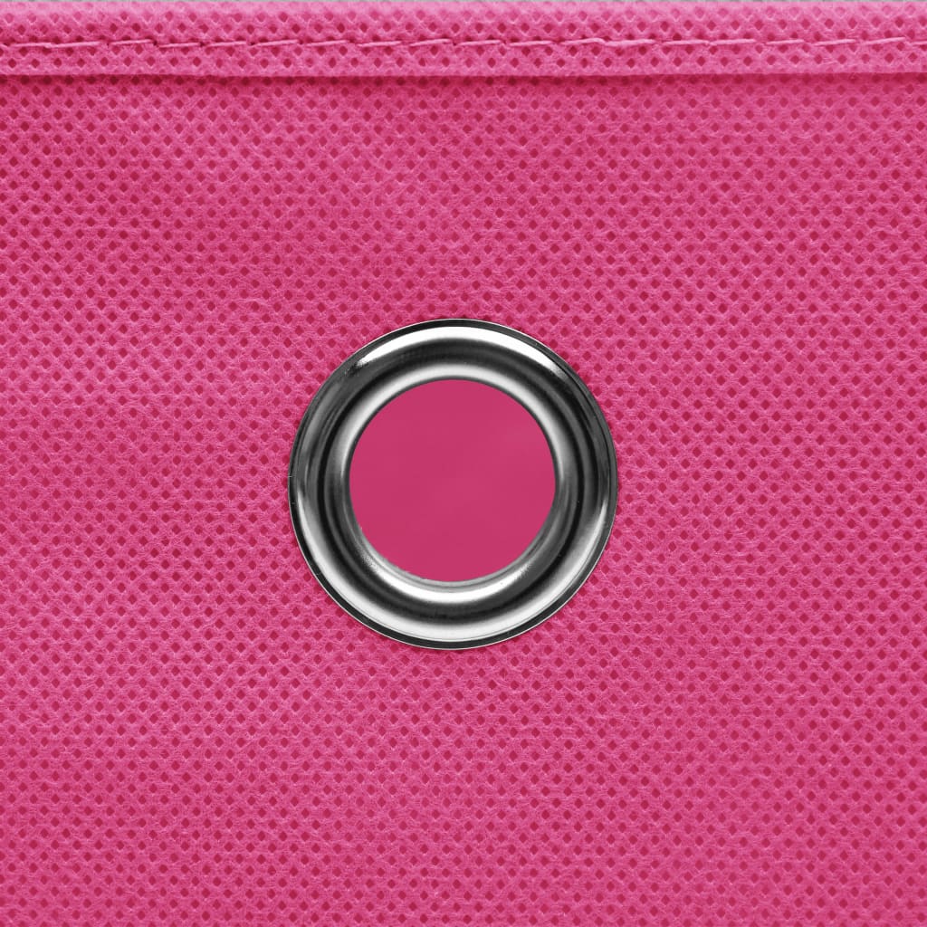 Opbergboxen met deksel 10 st 28x28x28 cm roze is nu te koop bij PeponiXL, paradijselijk wonen!