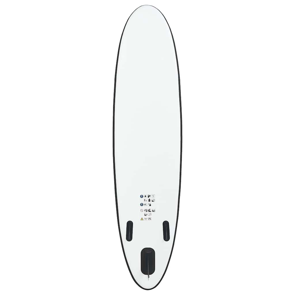 Stand-up paddleboard opblaasbaar zwart en wit is nu te koop bij PeponiXL, paradijselijk wonen!