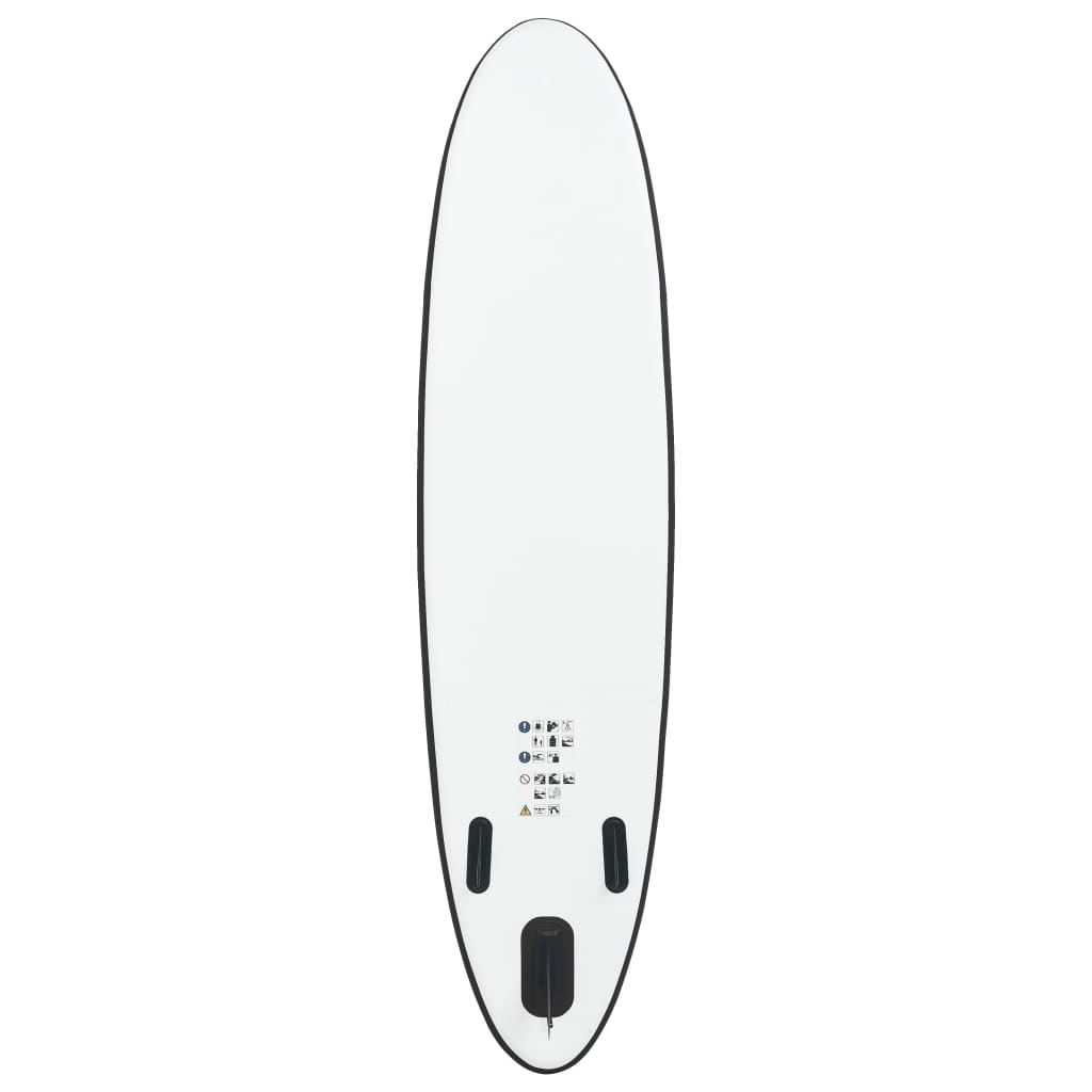 Stand Up Paddleboardset opblaasbaar zwart en wit is nu te koop bij PeponiXL, paradijselijk wonen!