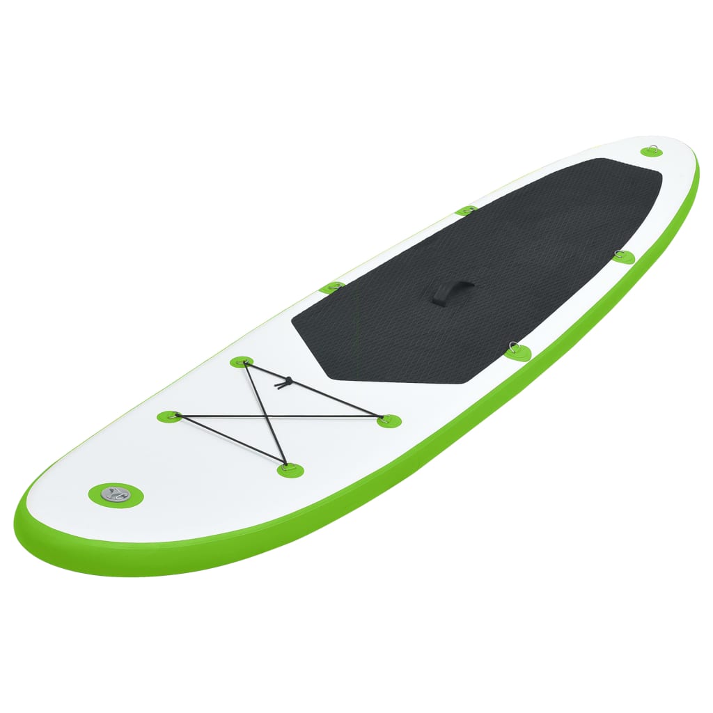 Stand-up paddleboard opblaasbaar groen en wit is nu te koop bij PeponiXL, paradijselijk wonen!