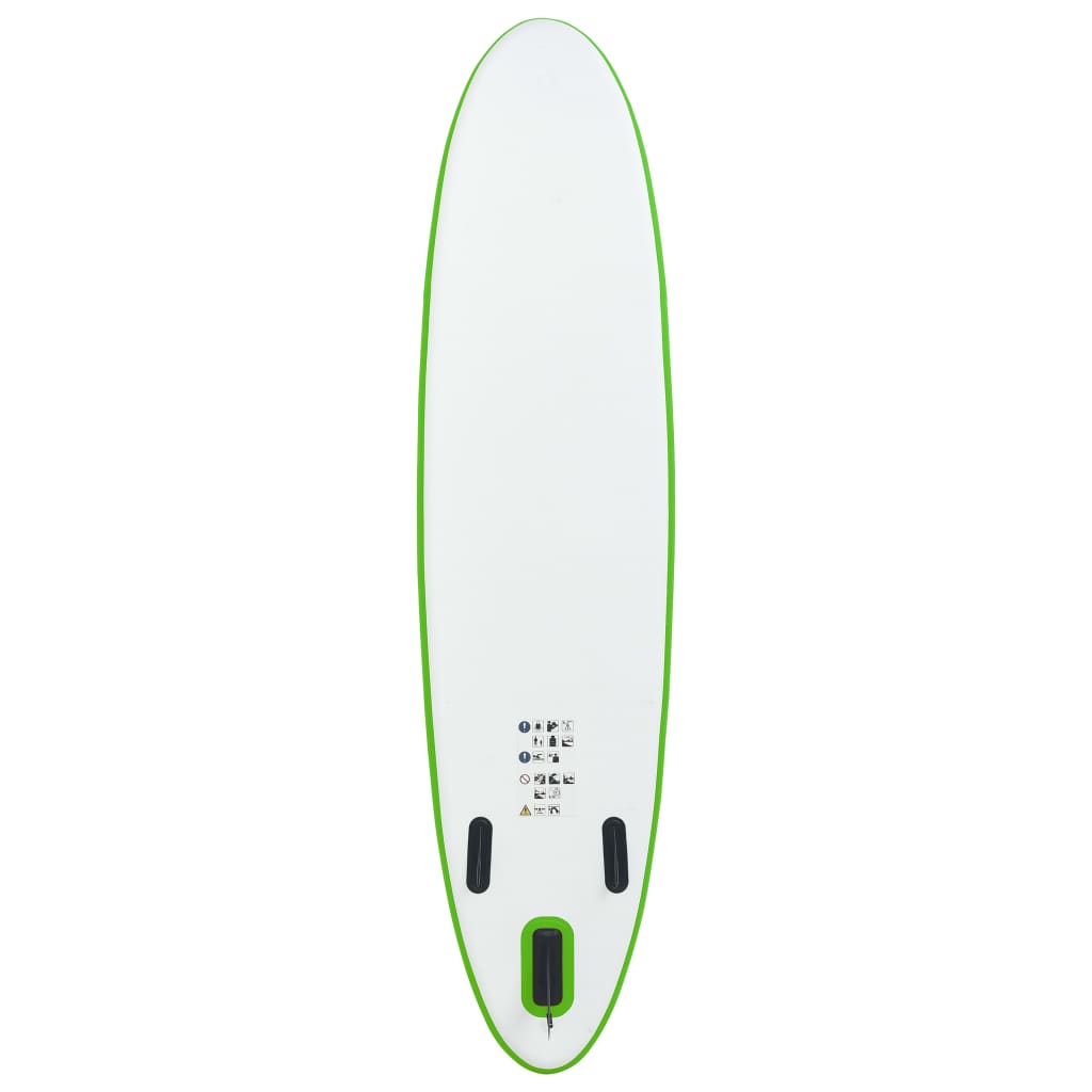 Stand-up paddleboard opblaasbaar groen en wit is nu te koop bij PeponiXL, paradijselijk wonen!