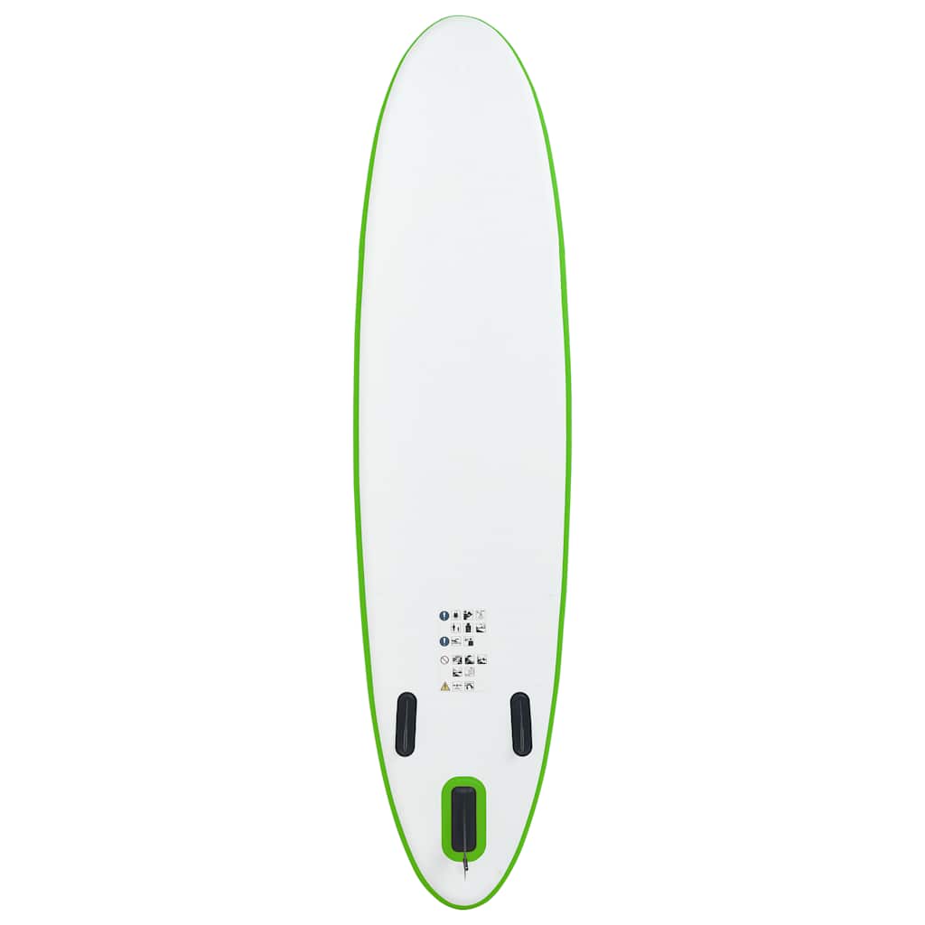 Stand Up Paddleboardset opblaasbaar groen en wit is nu te koop bij PeponiXL, paradijselijk wonen!