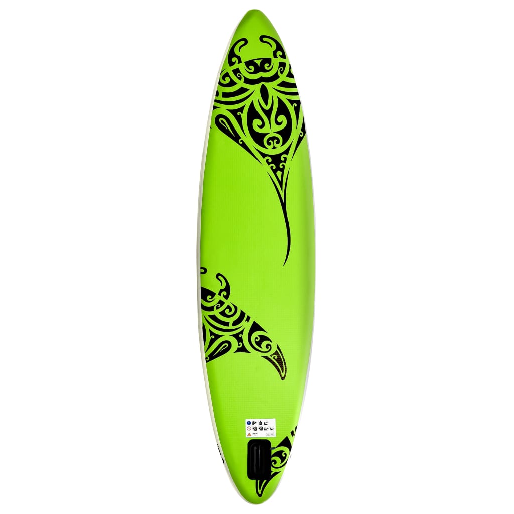 Stand Up Paddleboardset opblaasbaar 320x76x15 cm groen is nu te koop bij PeponiXL, paradijselijk wonen!