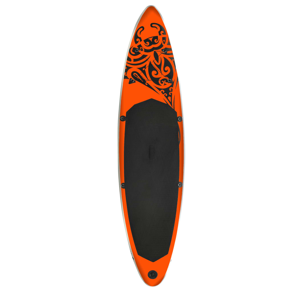 Stand Up Paddleboardset opblaasbaar 366x76x15 cm oranje is nu te koop bij PeponiXL, paradijselijk wonen!