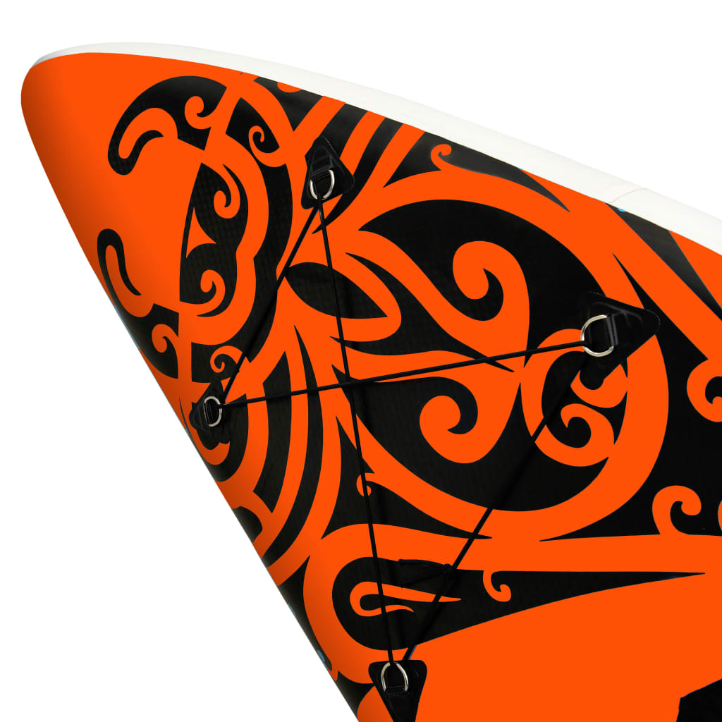 Stand Up Paddleboardset opblaasbaar 366x76x15 cm oranje is nu te koop bij PeponiXL, paradijselijk wonen!