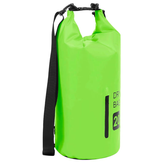 Drybag met rits 20 L PVC groen is nu te koop bij PeponiXL, paradijselijk wonen!