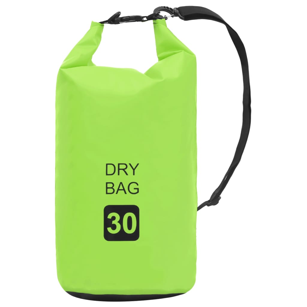 Drybag 30 L PVC groen