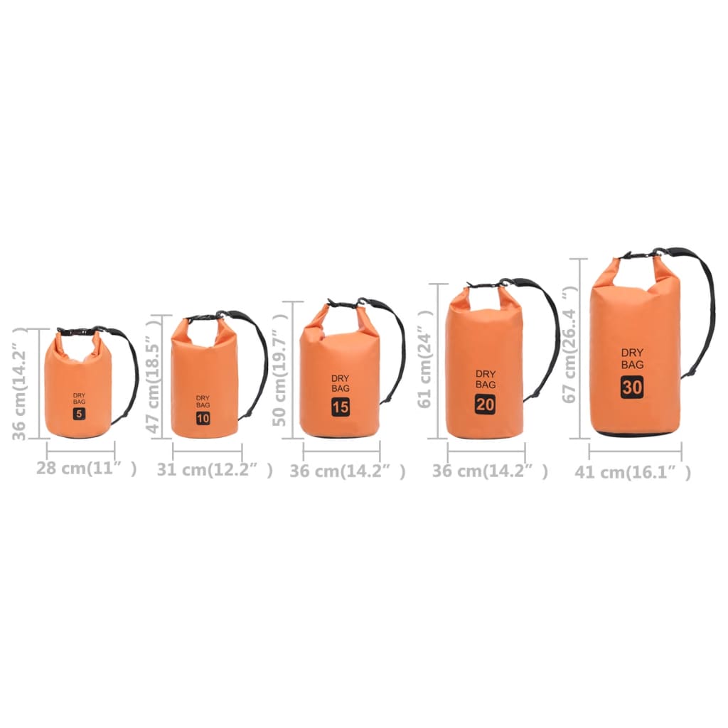 Drybag 10 L PVC oranje is nu te koop bij PeponiXL, paradijselijk wonen!