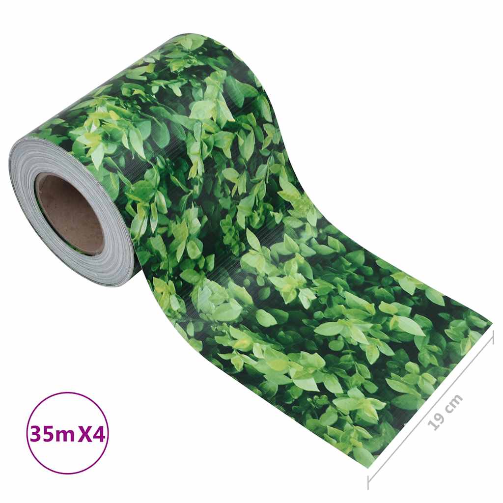 Tuinschermen 4 st 35x0,19 m PVC groen is nu te koop bij PeponiXL, paradijselijk wonen!