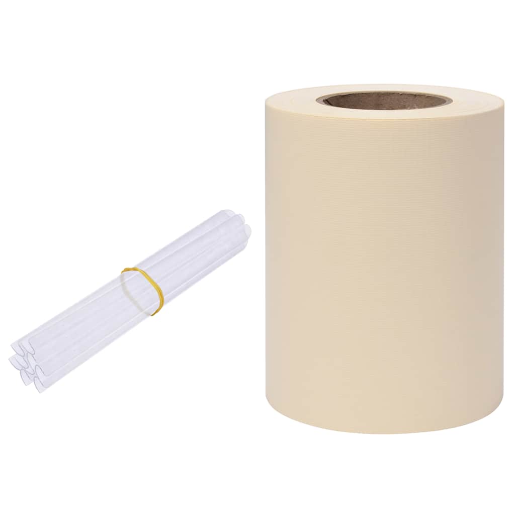 Tuinscherm 35x0,19 m PVC crème is nu te koop bij PeponiXL, paradijselijk wonen!