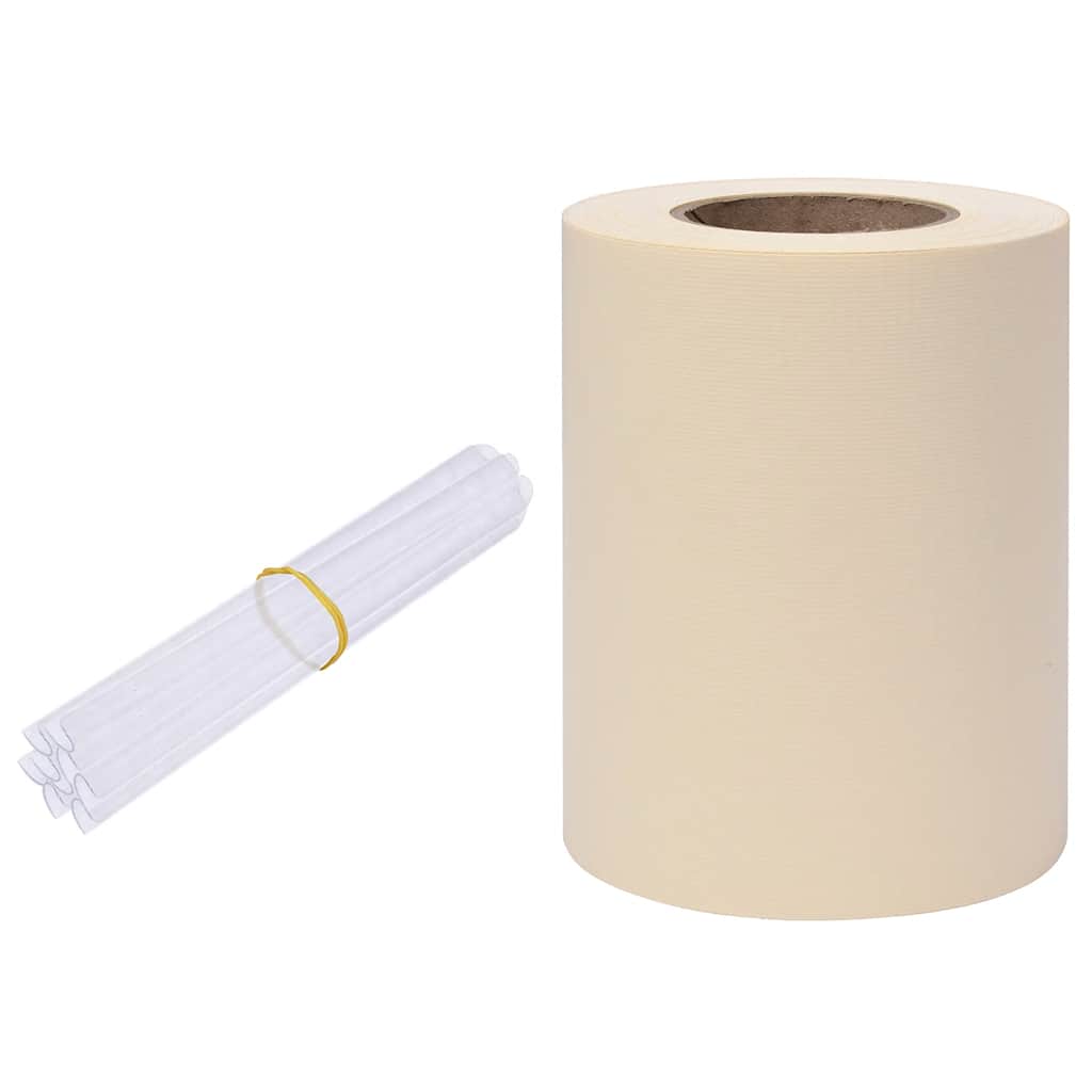 Tuinscherm 70x0,19 m PVC crèmekleurig is nu te koop bij PeponiXL, paradijselijk wonen!