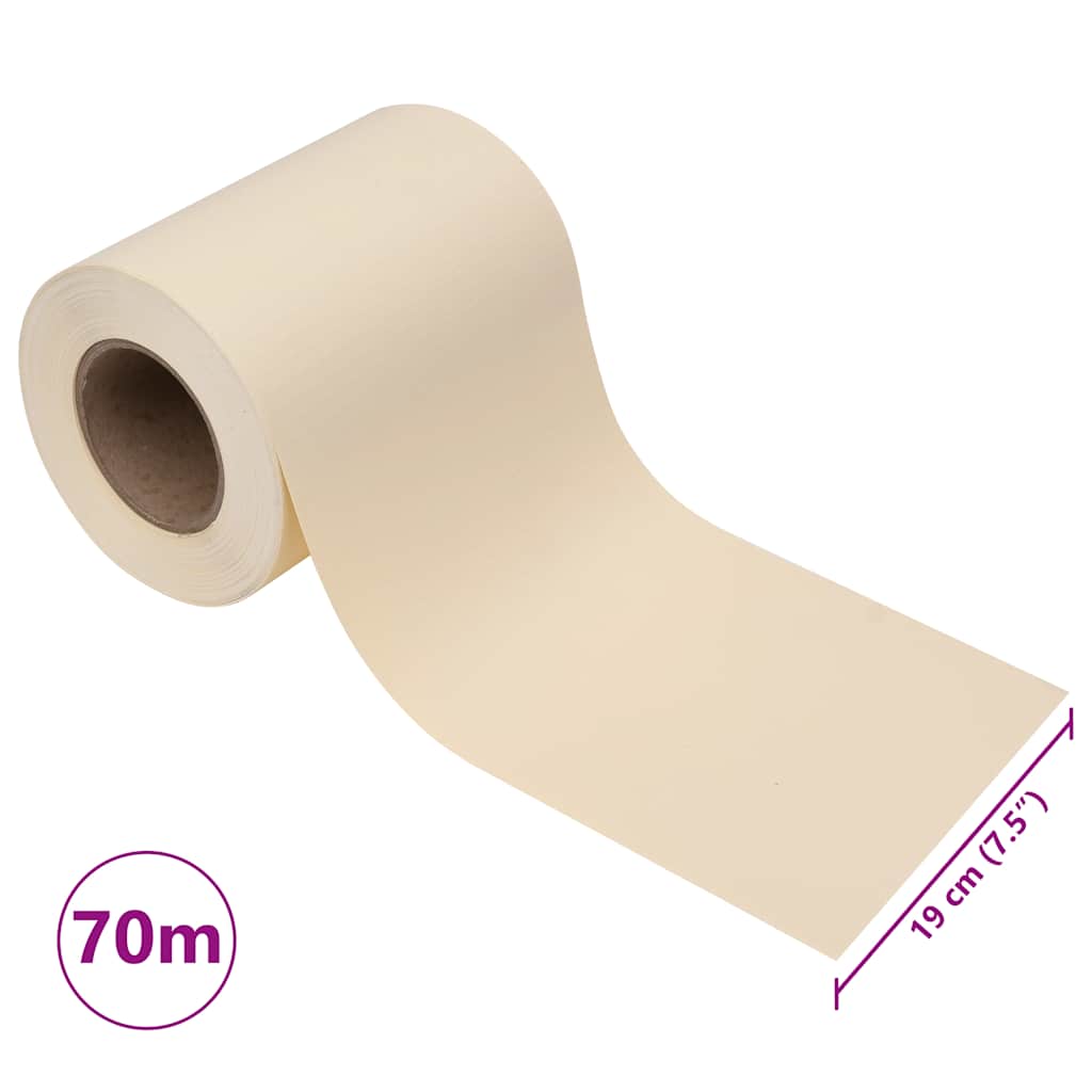 Tuinscherm 70x0,19 m PVC crèmekleurig is nu te koop bij PeponiXL, paradijselijk wonen!