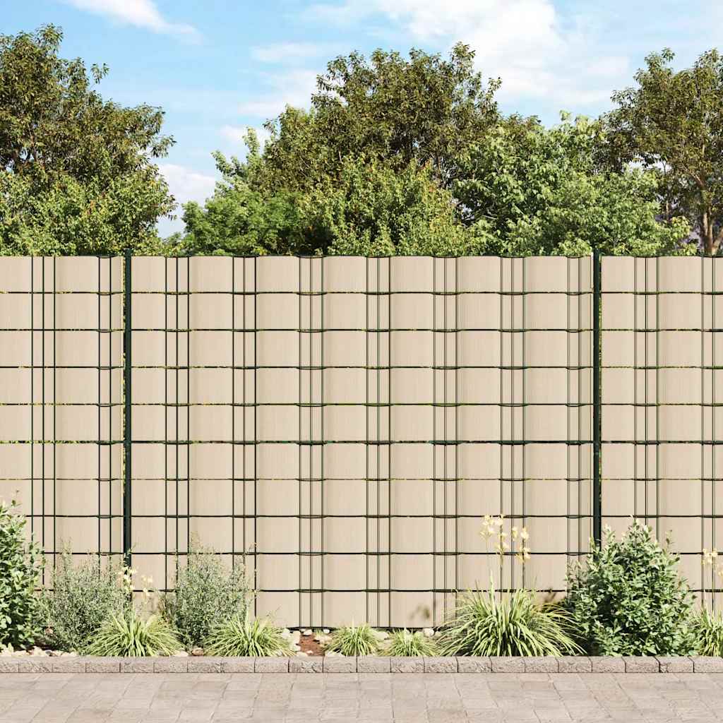 Tuinscherm 70x0,19 m PVC crèmekleurig is nu te koop bij PeponiXL, paradijselijk wonen!