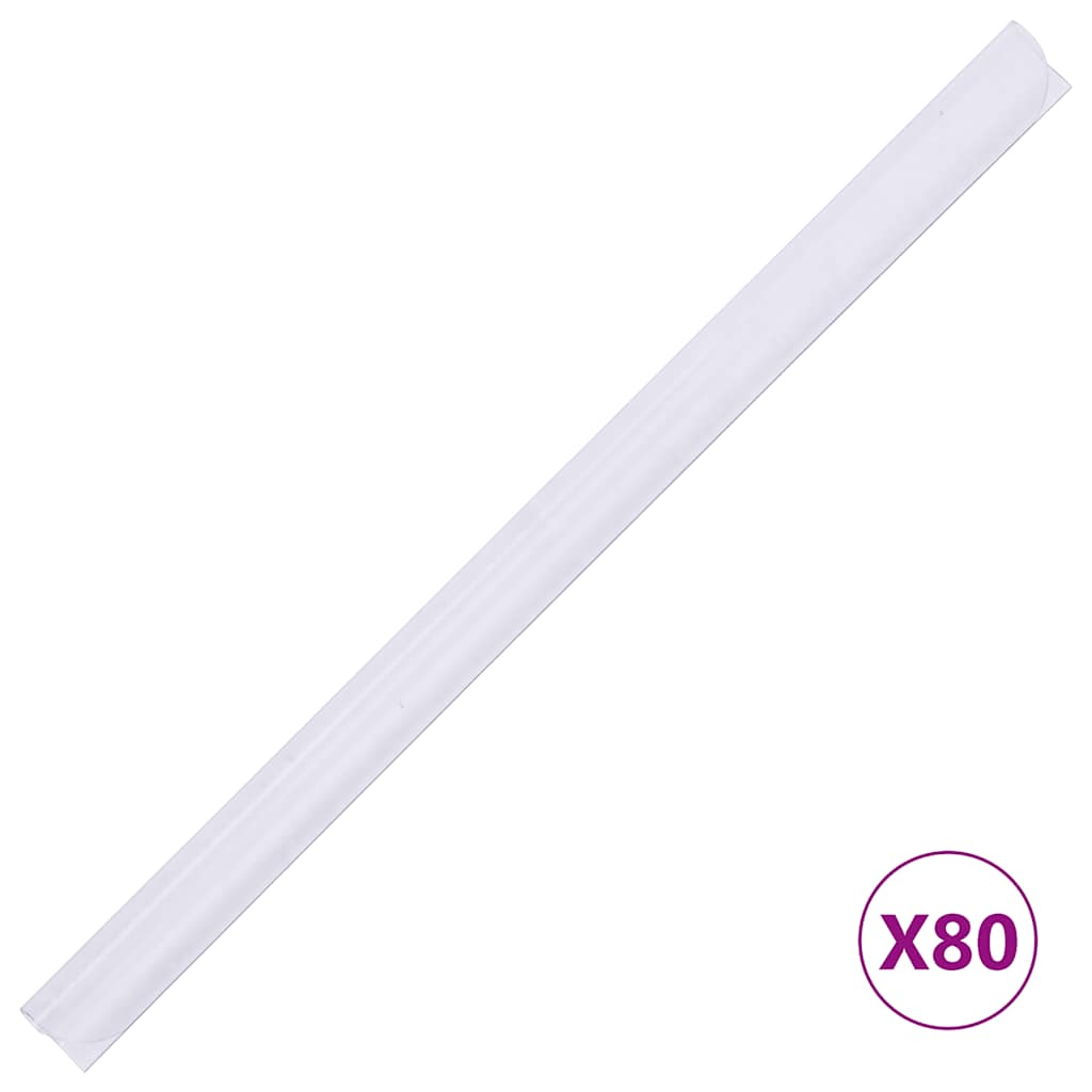 Tuinschermen 4 st 35x0,19 m PVC wit is nu te koop bij PeponiXL, paradijselijk wonen!