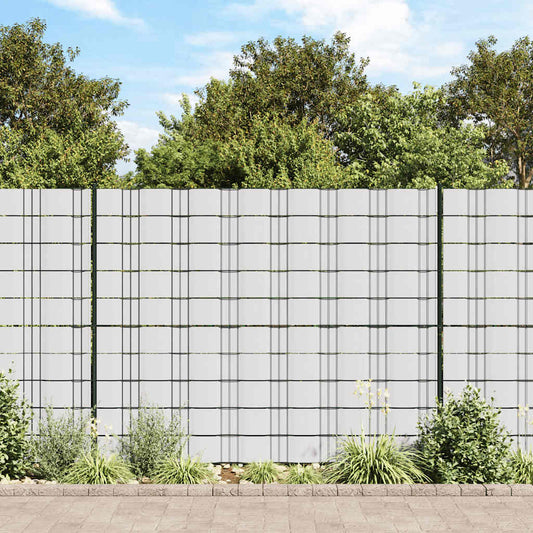Tuinschermen 4 st 35x0,19 m PVC wit is nu te koop bij PeponiXL, paradijselijk wonen!