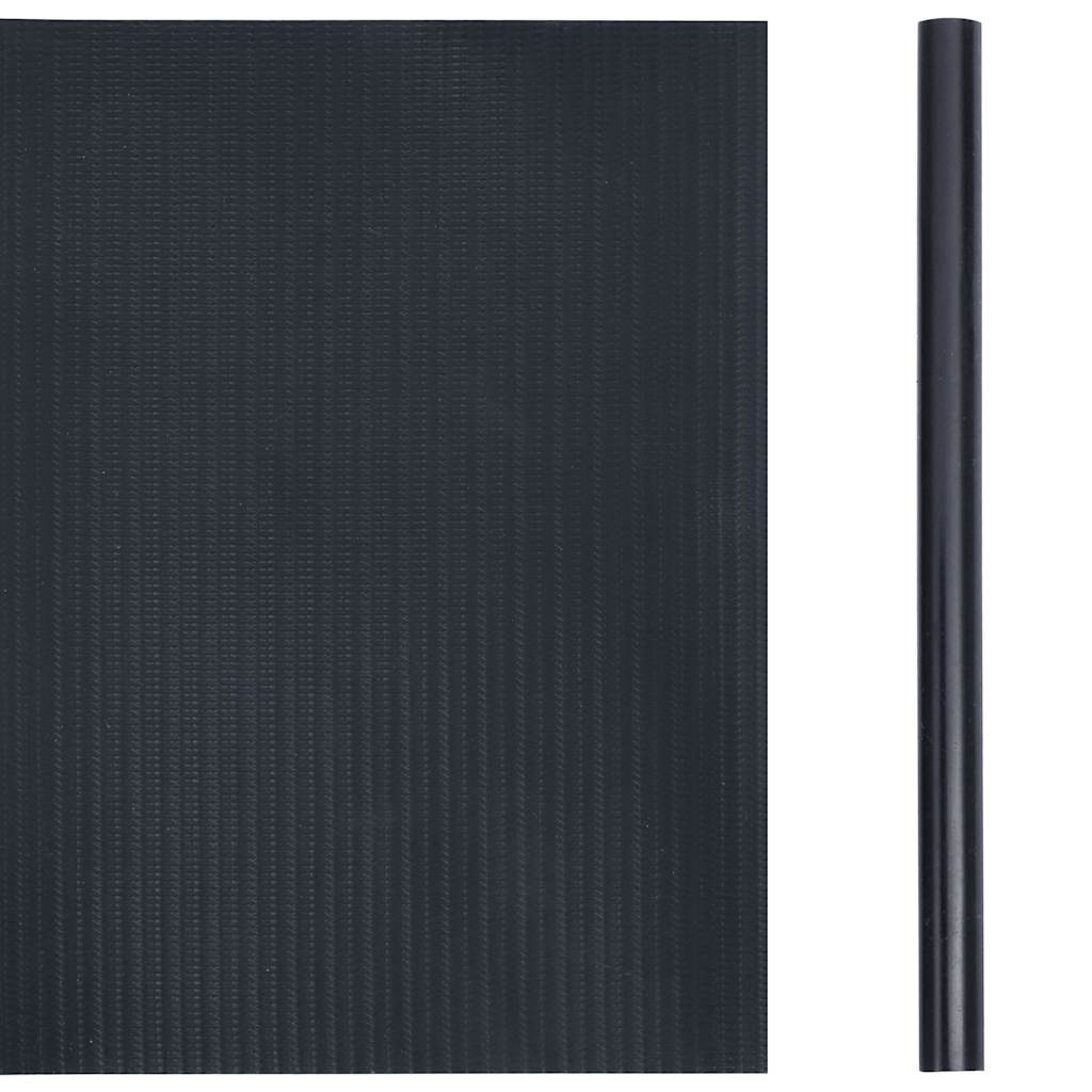 Tuinscherm 35x0,19 m PVC mat donkergrijs is nu te koop bij PeponiXL, paradijselijk wonen!
