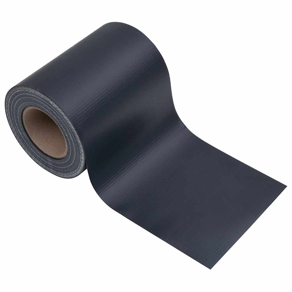 Tuinscherm 35x0,19 m PVC mat donkergrijs is nu te koop bij PeponiXL, paradijselijk wonen!